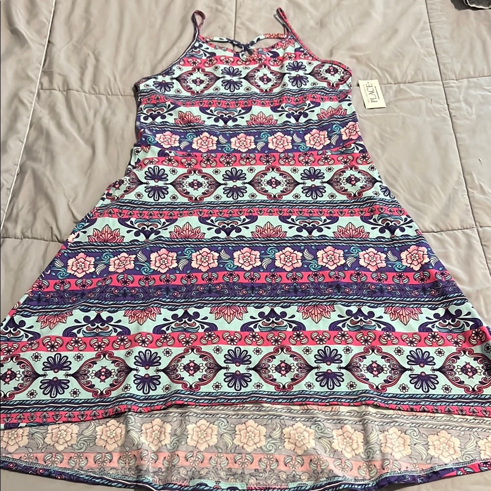 Girl’s Children’s Place Floral Patterned Dress Size 10/12 - Multicolor NWT